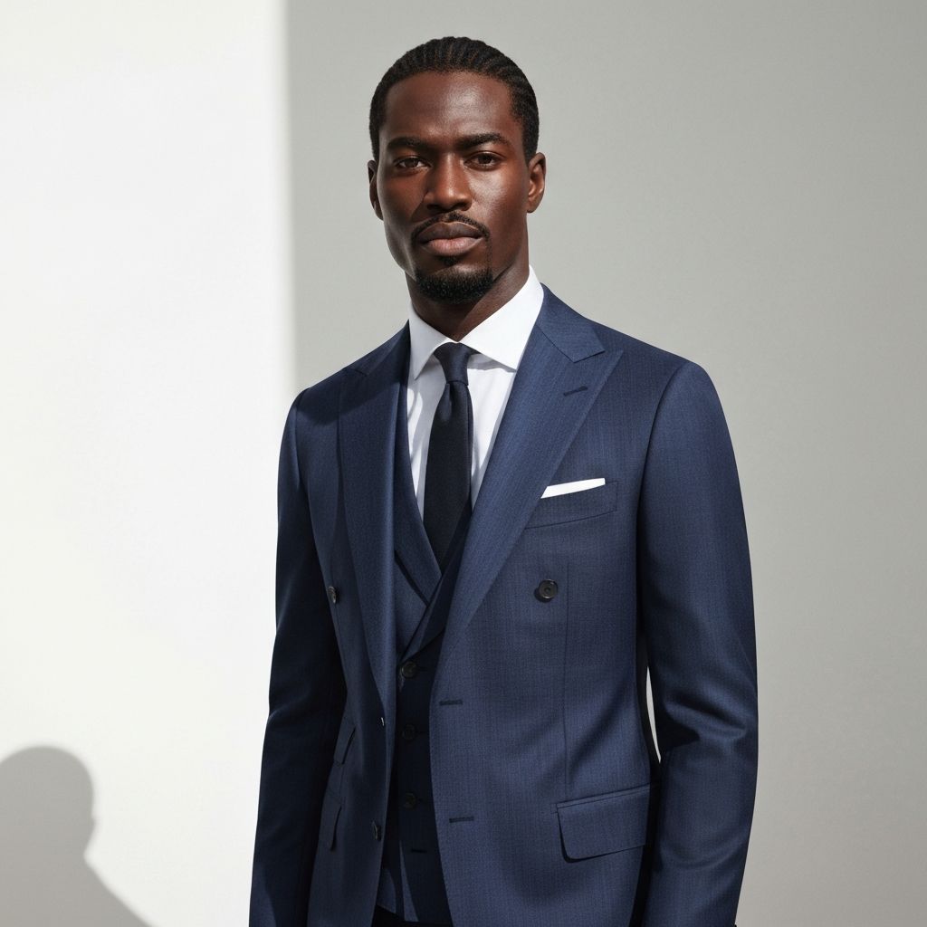 Classic Navy Worsted